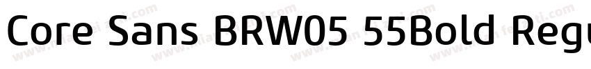 Core Sans BRW05 55Bold Regular字体转换